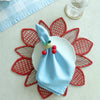 Handwoven Cherry Napkin Ring | Tying The Knot Cherry Theme