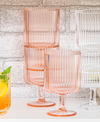 Mesa Stacking Acrylic Wine Goblet, Pink