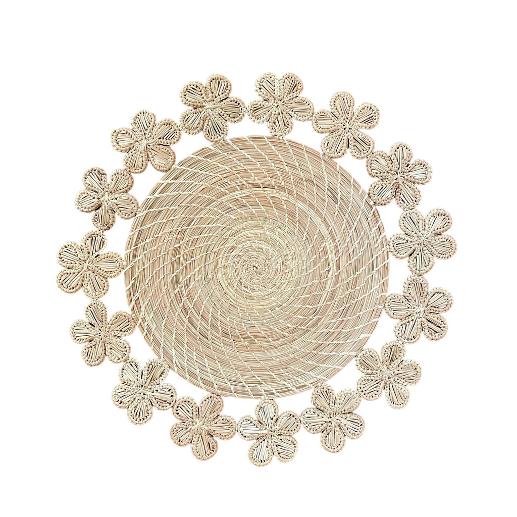 Handwoven Flower Placemat