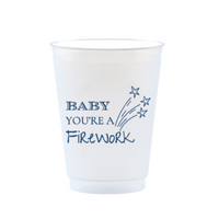 Baby You're A Firework Frosted Drinking Cups, 16oz