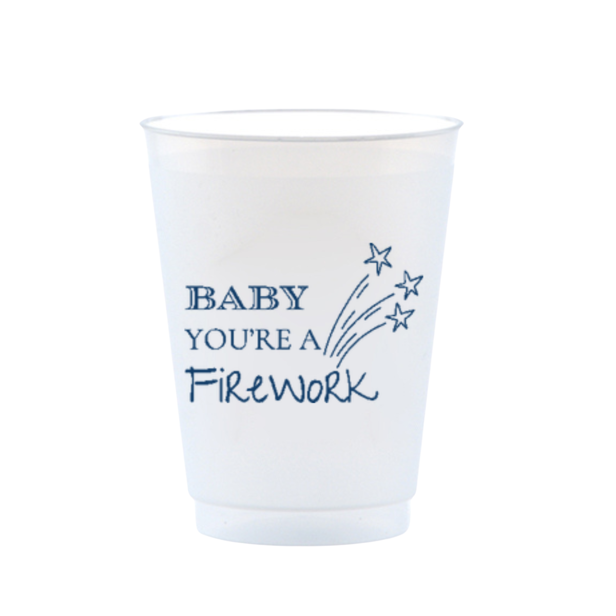 Baby You're A Firework Frosted Drinking Cups, 16oz