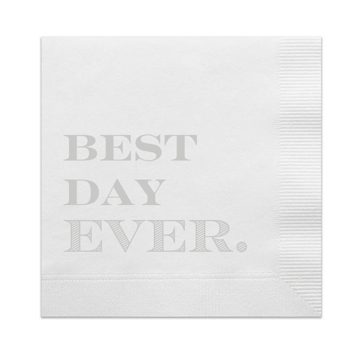 Best Day Ever Cocktail Paper Napkins | Wedding Napkins