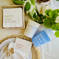 Best Day Ever Customizable Stadium Wedding Cups | Best Day Ever Décor