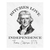 Bitches Love Independence 4th of July Wine Label | Independence Day Wine Label