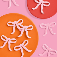 Bow Drink Markers, Set of 8 | Coquette Party | She's Tying the Knot
