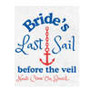 Bride's Last Sail Before The Veil Customizable Large Wine Label | Last Sail Before The Veil Bachelorette