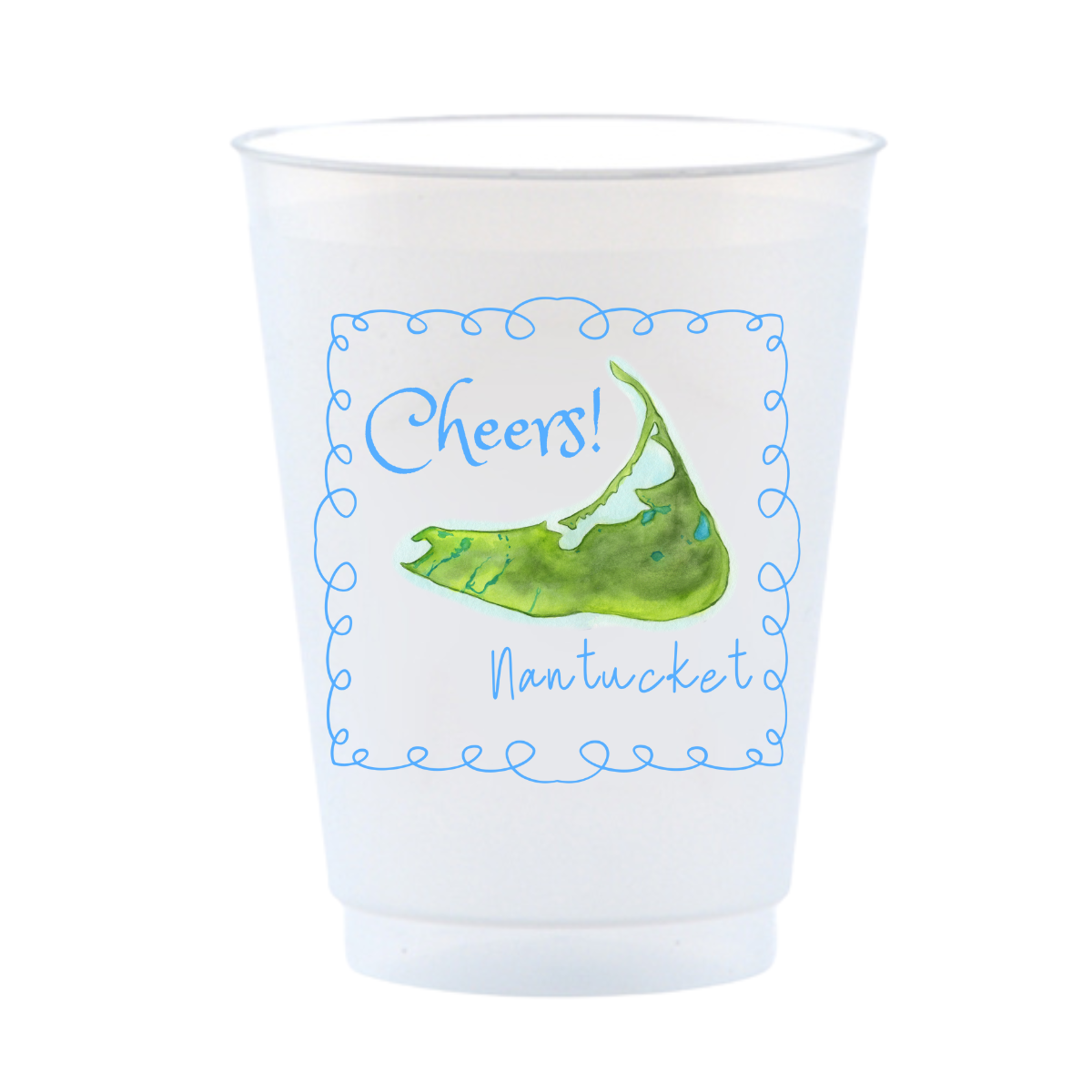 Cheers! Nantucket Frost Flex Drinking Cups, 16oz