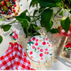 Handwoven Cherry Napkin Ring | Tying The Knot Cherry Theme