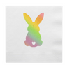 Easter Bunny Holographic Cocktail Paper Beverage Napkin