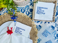 Errbody At The Beach Gettin' Tipsy Cocktail Paper Beverage Napkins