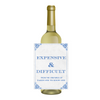 Expensive & Difficult Wine Label