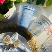 Fresh Off The Market Strawberry Cups | She's Fresh Off The Market Bridal Shower