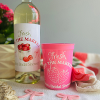 Fresh Off The Market Strawberry Cups | She's Fresh Off The Market Bridal Shower