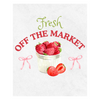 Fresh Off The Market Wine Label, Strawberry Theme | She's Fresh Off The Market Bridal Shower