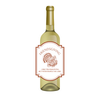 Friendsgiving...Like Thanksgiving But With People You Like Wine Label