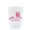 Gettin' Rowdy Frosted Drinking Cup For Country Western Bach, 16oz