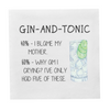 Gin & Tonic Cocktail Paper Beverage Napkins