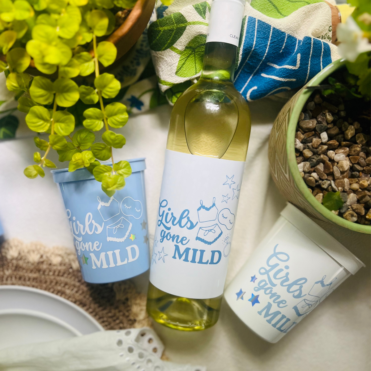 Girls Gone Mild Large Wine Label