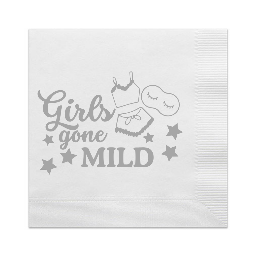 Girls Gone Mild Paper Cocktail Napkins | Girls Gone Mild Bachelorette