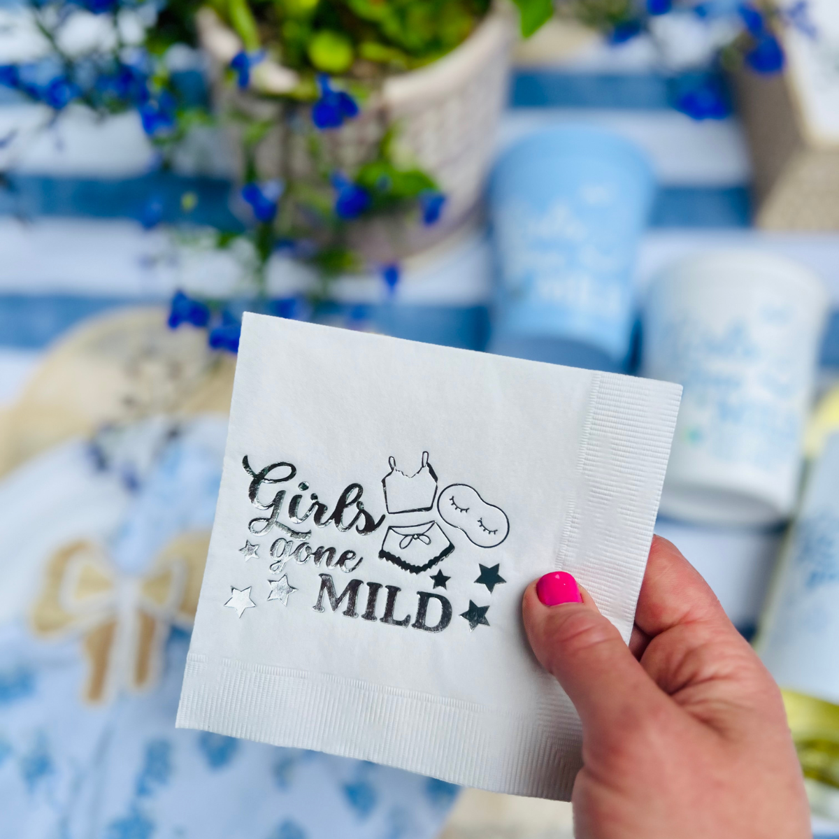 Girls Gone Mild Paper Cocktail Napkins | Girls Gone Mild Bachelorette