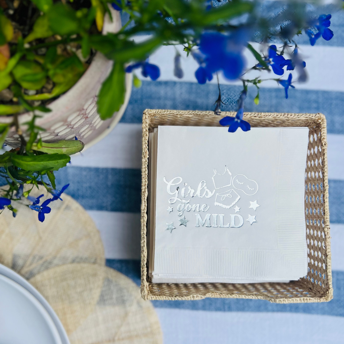 Girls Gone Mild Paper Cocktail Napkins | Girls Gone Mild Bachelorette