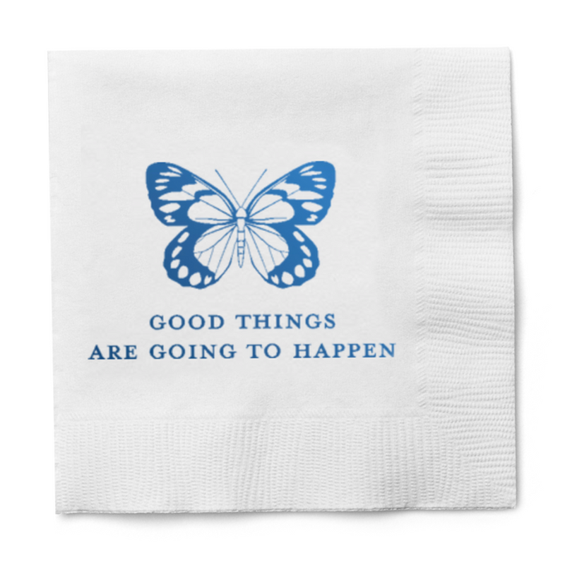 Good Things Are Going To Happen Cocktail Paper Beverage Napkins