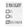 Is You Eighty? Milestone Birthday Wine Label | Milestone Birthday Décor