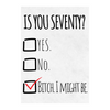 Is You Seventy? Milestone Wine Label | Milestone Birthday Décor
