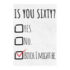 Is You Sixty? Milestone Wine Label | Milestone Birthday Gifts | Milestone Birthday Décor