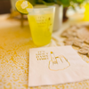 It's About Damn Time Cocktail Paper Beverage Napkins, Gold