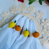 Handwoven Orange/Pumpkin Napkin Ring