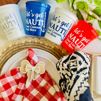 Let's Get Nauti Customizable Stadium Cups | Let's Get Nauti Bachelorette | Bride's Last Sail