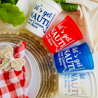 Let's Get Nauti Customizable Stadium Cups | Let's Get Nauti Bachelorette | Bride's Last Sail