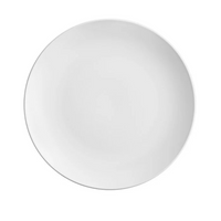 Matte White Coupe Melamine Dinner Plate