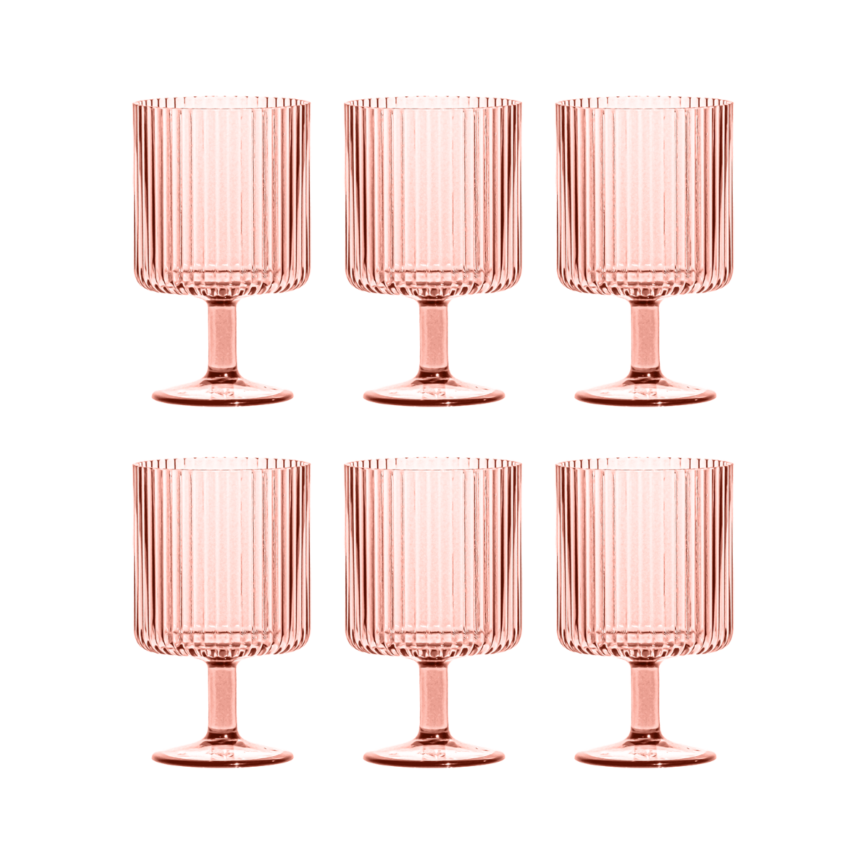 Mesa Stacking Wine Goblet, Pink