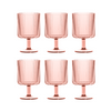 Mesa Stacking Acrylic Wine Goblet, Pink