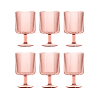 Mesa Stacking Acrylic Wine Goblet, Pink