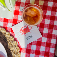 Oh Crab! Cocktail Paper Beverage Napkins