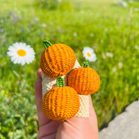 Handwoven Orange/Pumpkin Napkin Ring