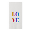 Rainbow Love Paper Guest Towels/Napkins, Set of 20