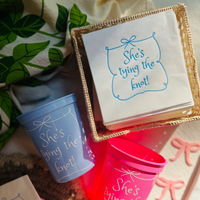 She's Tying The Knot Customizable Bridal Shower & Bachelorette Stadium Cups