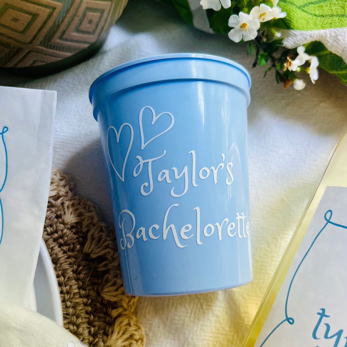She's Tying The Knot Customizable Bridal Shower & Bachelorette Stadium Cups