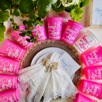 Snow In Love Customizable 16oz Stadium Cup | Snow In Love Engagement | Snow In Love Bachelorette