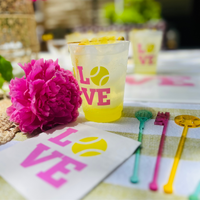Tennis Love Frosted Drinking Cups, 16oz | Perfect Match