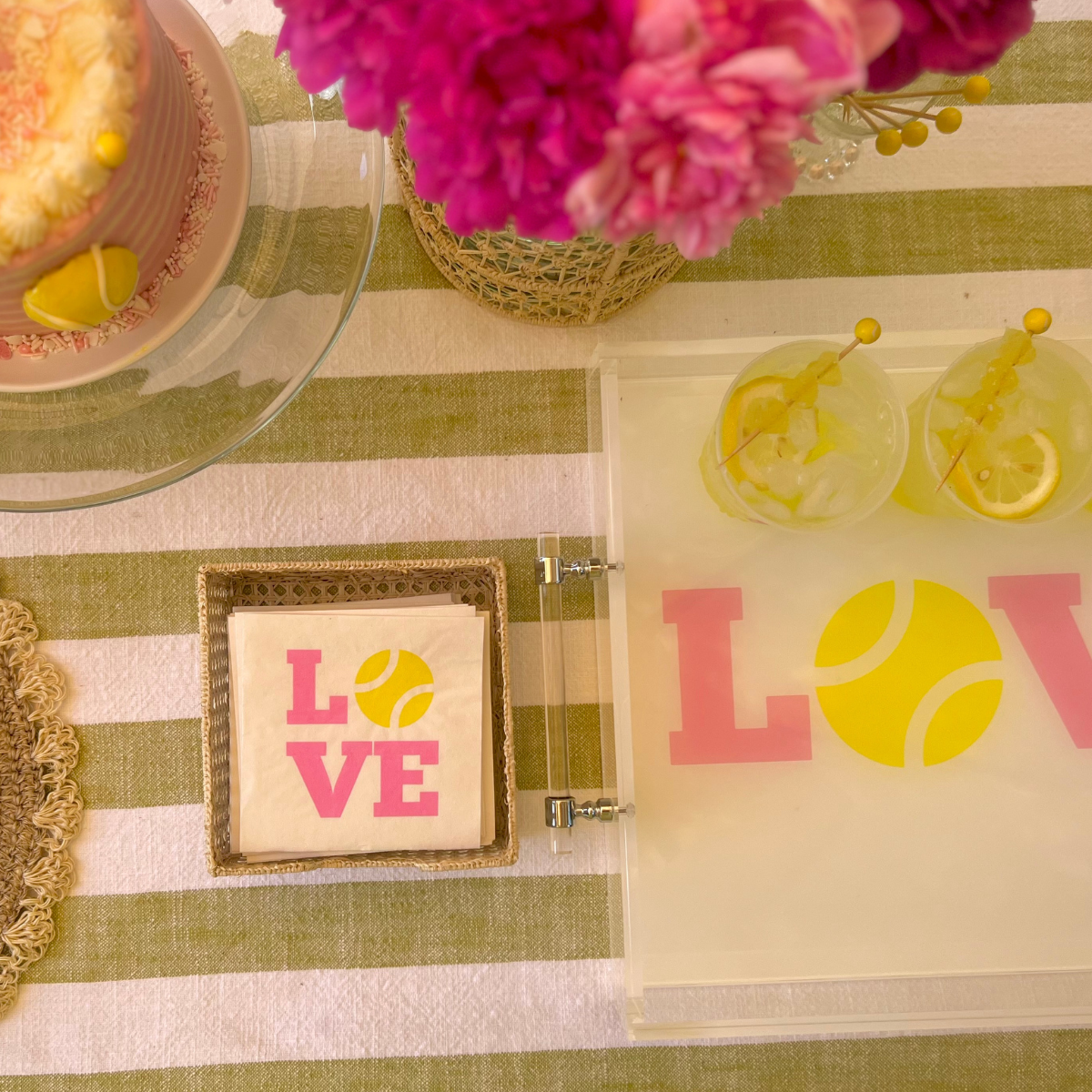 Tennis Love Frosted Drinking Cups, 16oz | Perfect Match