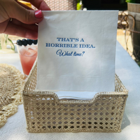 That's A Horrible Idea Cocktail Paper Beverage Napkins