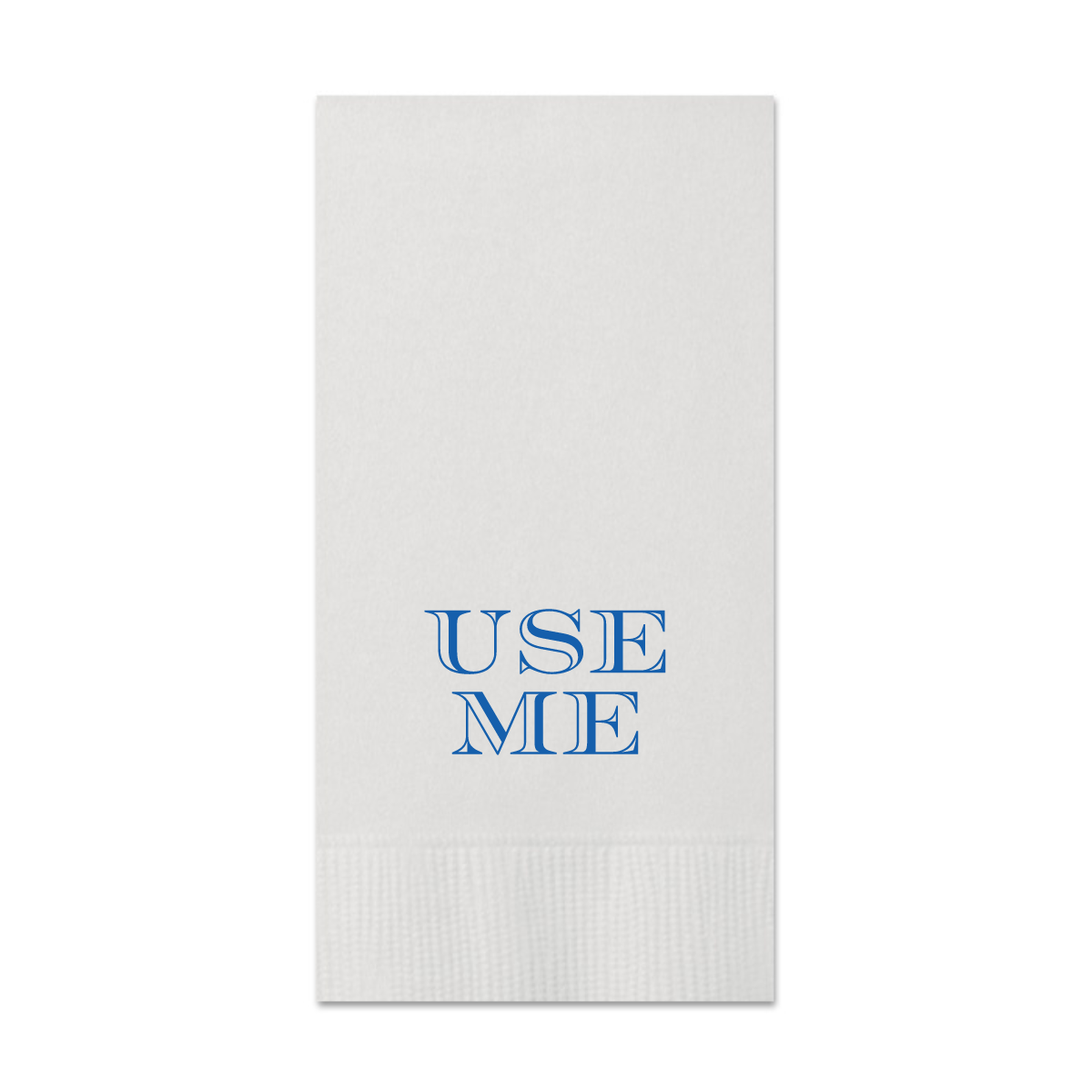 Use Me Blue Foil Paper Guest Towels, Pack of 20