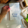 Use Me Blue Foil Paper Guest Towels, Pack of 20