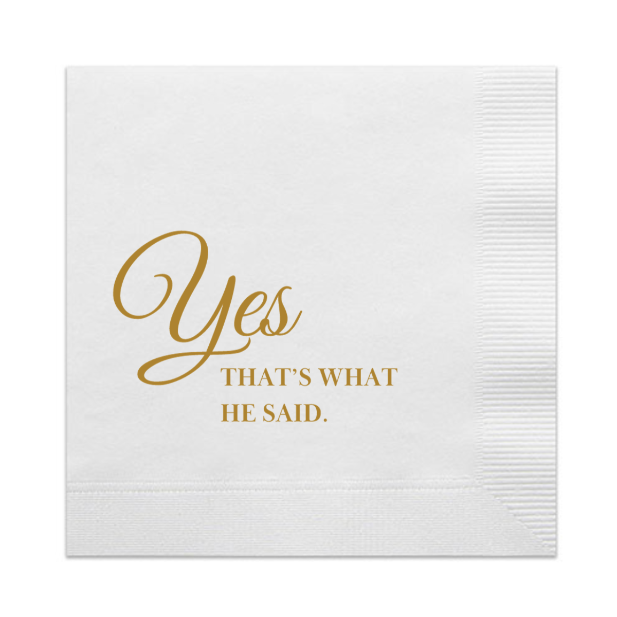 Yes, That's What He Said Cocktail Paper Beverage Napkins, Set of 20