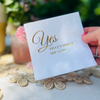 Yes That's What She Said Engagement Cocktail Paper Beverage Napkins, Gold